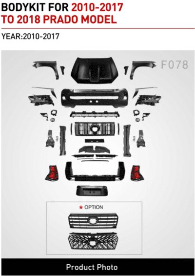 bodykit prado prado bodykit tym