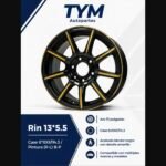 Ficha técnica Rin 13x5.5 Case 8x100/114.3 Pintura R-L B-P TYM Autopartes